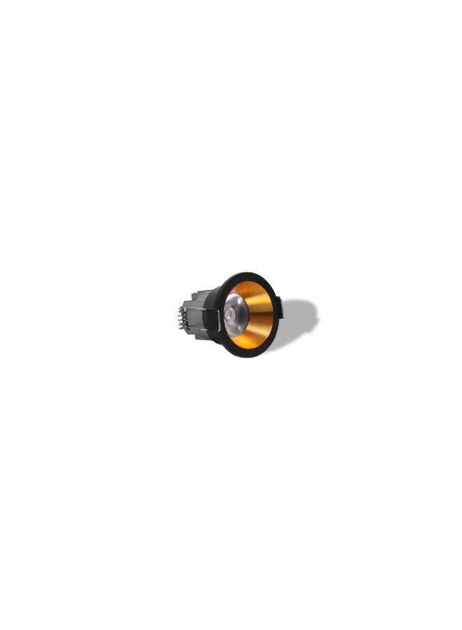 Emica LED 3W COB Button Spotlight, Black and Gold/White, Jana Light JN-NY007 quantity 3 - Image 1